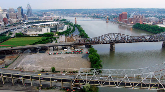 Cincinnati, Ohio Drone Footage 001